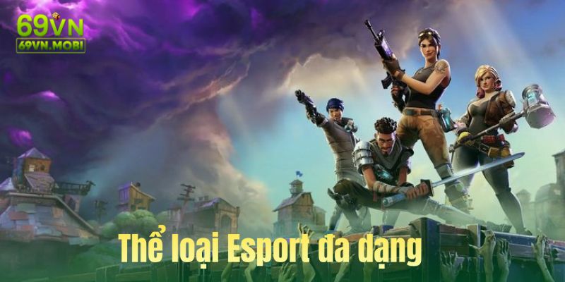 Thể loại Esport đa dạng giúp người dùng có nhiều sự lựa chọn